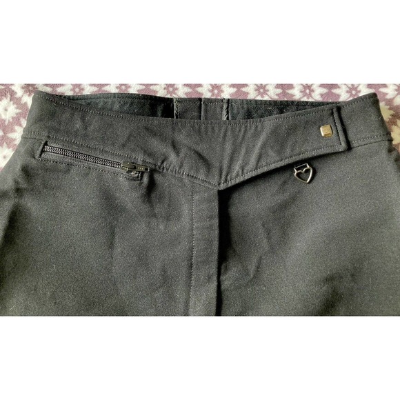 Vintage Obermeyer 80s Ski Pants Womens 12 L Black Stirrup Winter Sport Snowboard - Picture 5 of 13